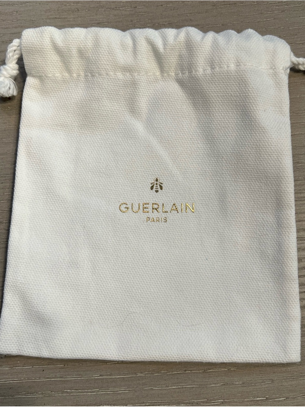 GUERLAIN Small Cream Pouch with Gold Logo